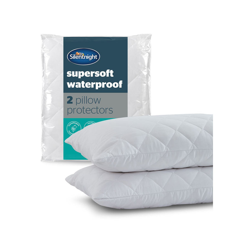 Silentnight Supersoft Waterproof Pillow Protectors 2 Pack - British product