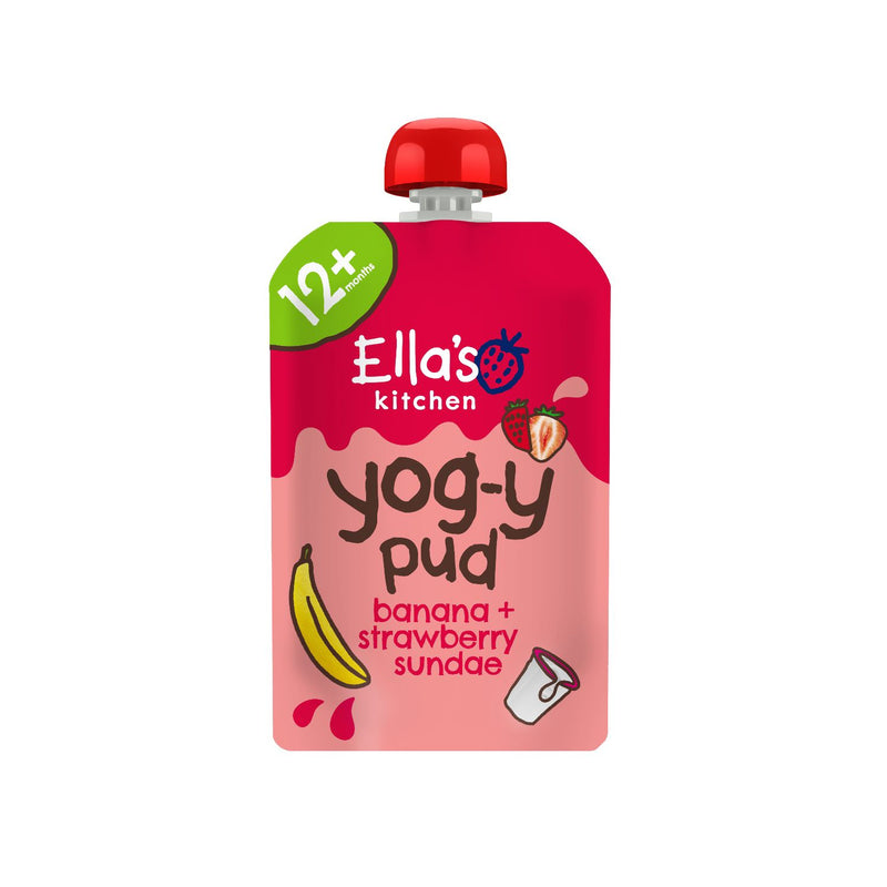 Ella's Kitchen organic strawberry banana yogurt pouch 90g (British brand)