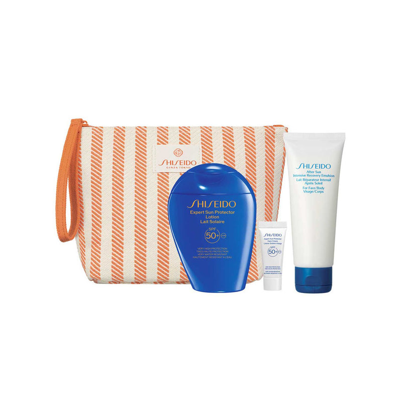 Shiseido Expert Sun Protection pouch set SPF50 (British brand)