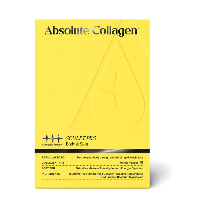 Absolute Collagen Sculpt Pro GLP-1 supplement sachets (British brand)