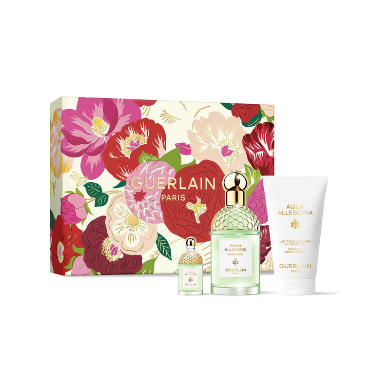 Guerlain Aqua Allegoria Rosa Verde perfume gift set 75ml, imported from the UK