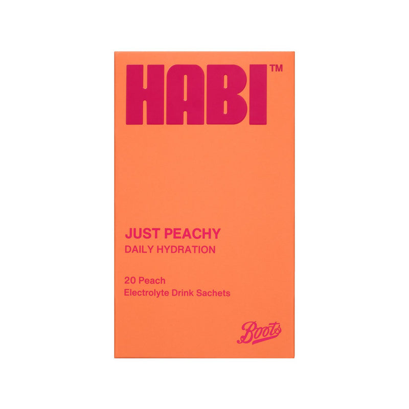 HABI Just Peachy electrolyte powder 20 sachets, UK version