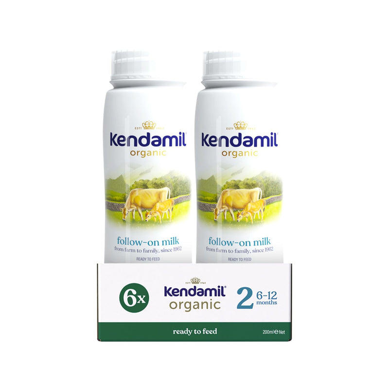 Kendamil Organic Stage 2 ready-to-feed formula 200ml 6-pack - British product