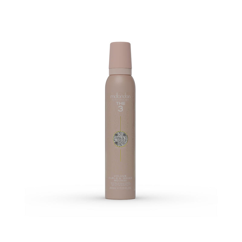 mdlondon The Three volume curl and waves mousse 200ml (British brand)