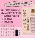 Nails.INC press on nails Pink Cat Eye, imported from the UK