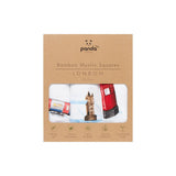 Panda bamboo muslin squares 3 pack 70x70cm (British brand)