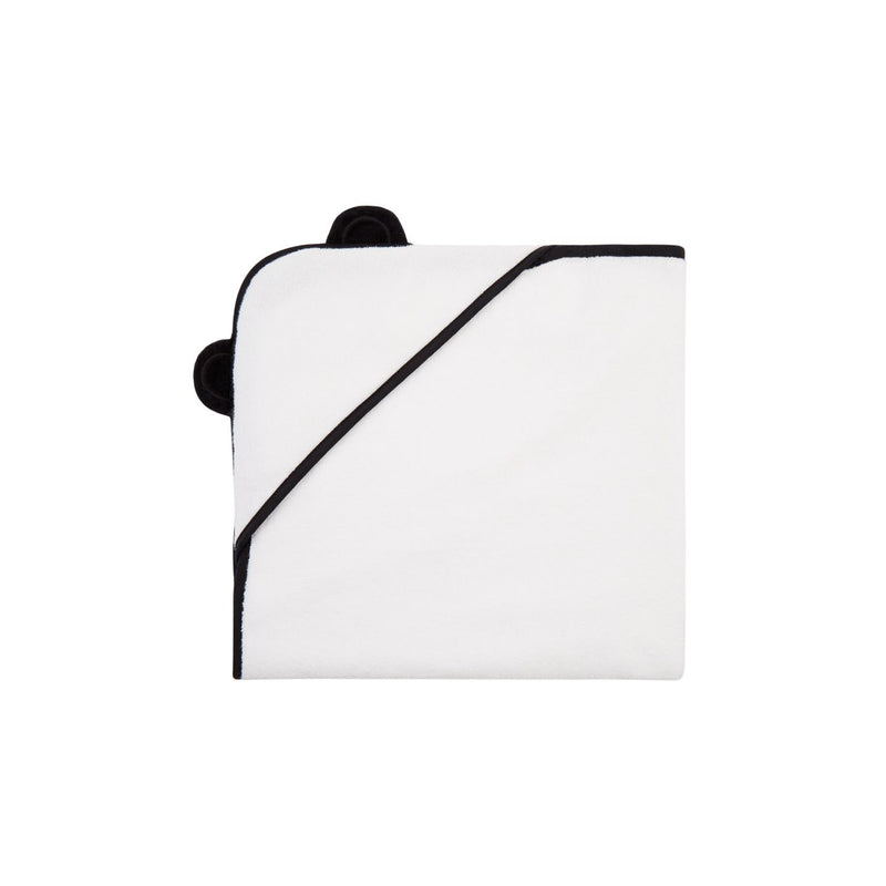 Panda Kids hooded towel white newborn (British brand)