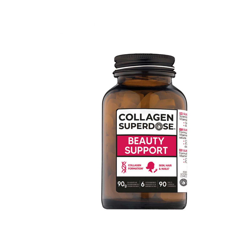 Gold Collagen Superdose beauty support collagen supplement 90 tablets (British brand)