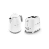 Smeg matte white kettle and 2 slice toaster set - British product
