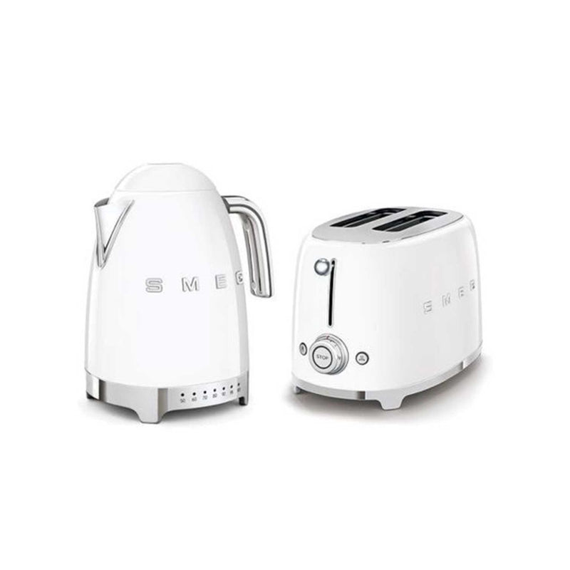 Smeg jug kettle and toaster set white - British product