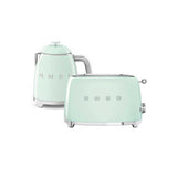 Smeg mini kettle and 2 slice toaster set Pastel Green - British product