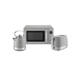 Swan RetroRevive kettle toaster microwave set grey chrome - British product