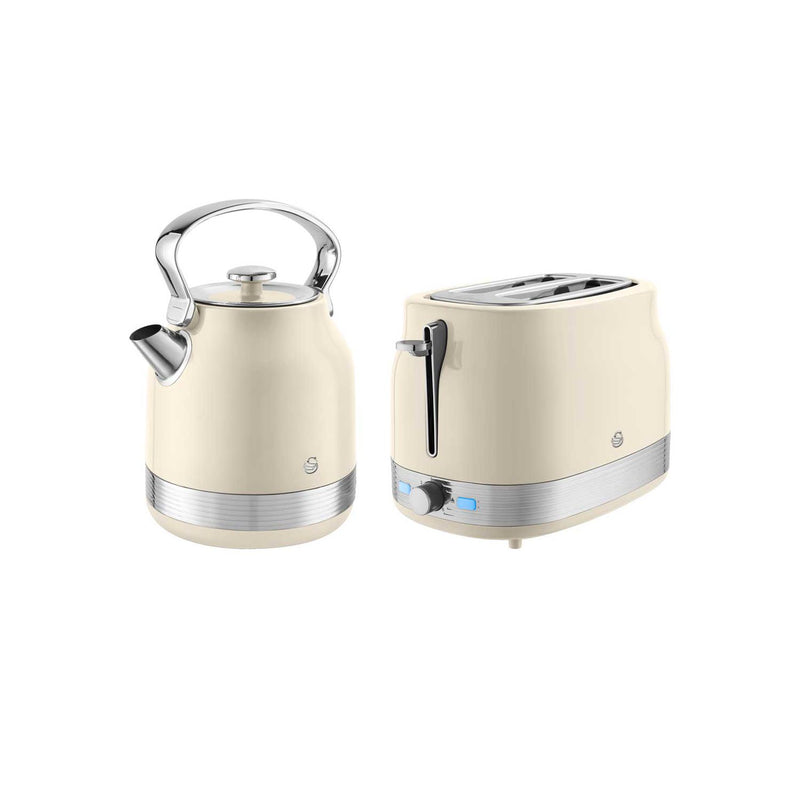 Swan RetroRevive kettle toaster set Chantilly Cream - British product
