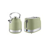 Swan retro kettle toaster set green chrome - British product