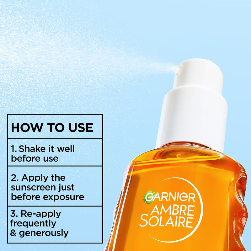 Garnier Ambre Solaire Sun Water SPF 30 sunscreen, UK version