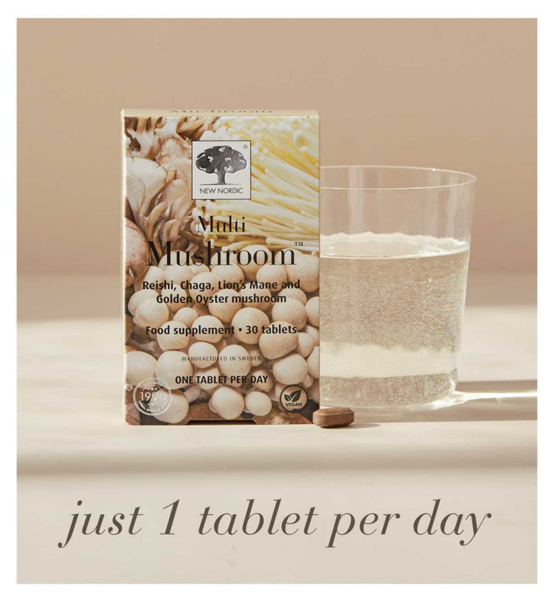 New Nordic Multi Mushroom 30 tablets - British product