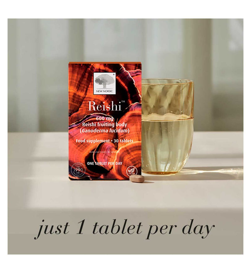 New Nordic Reishi supplement 30 tablets (British brand)