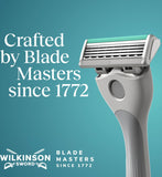 Wilkinson Sword Quattro men's razor and 9 blade refills (British brand)