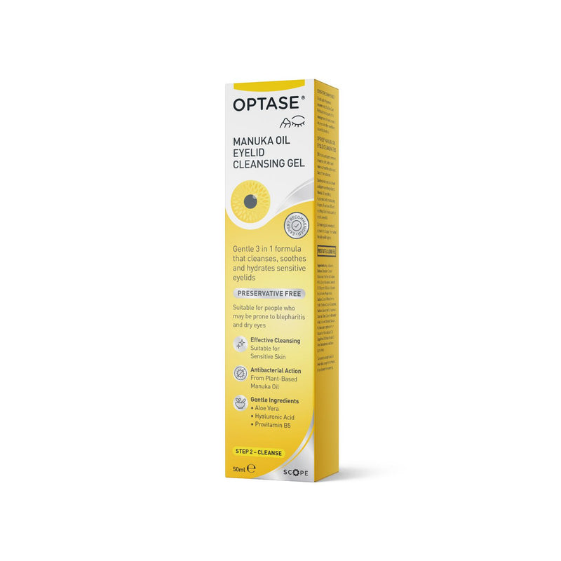 Optase Manuka Oil Eyelid Cleansing Gel 50ml - British product