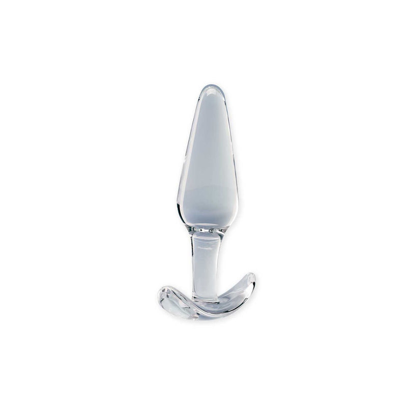 Clarity Utopian Floret glass butt plug 108mm, imported from the UK