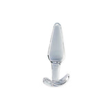 Clarity Utopian Floret glass butt plug 108mm, imported from the UK