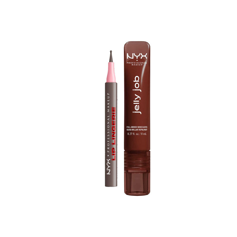 NYX Lip Lingerie liner and Jelly Job gloss bundle, UK version