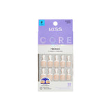 KISS Core French nails perfection white petite squoval 32 count, UK version