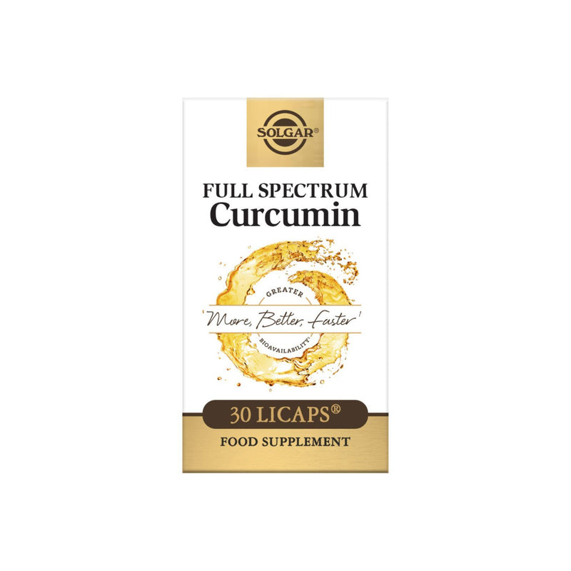 Solgar full spectrum curcumin 30 licaps, UK version