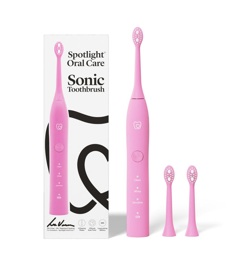 Spotlight Oral Care Sonic Toothbrush Hot Pink, imported from the UK