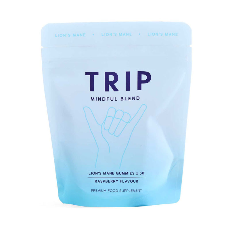 TRIP Lion's Mane raspberry gummies 60 count, UK version
