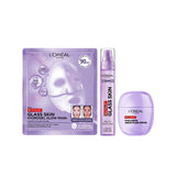 L'Oreal Paris Revitalift Filler Glass Skin Routine bundle, imported from the UK