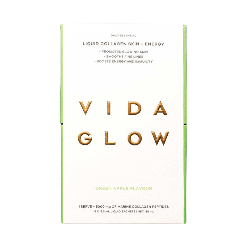 Vida Glow liquid collagen sachets 15 x 12.4ml (British brand)