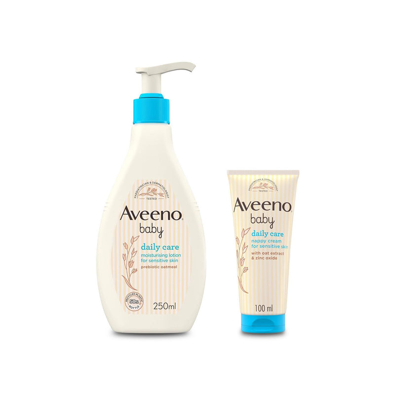 Aveeno Baby Dream Duo with lotion and nappy cream (British brand)
