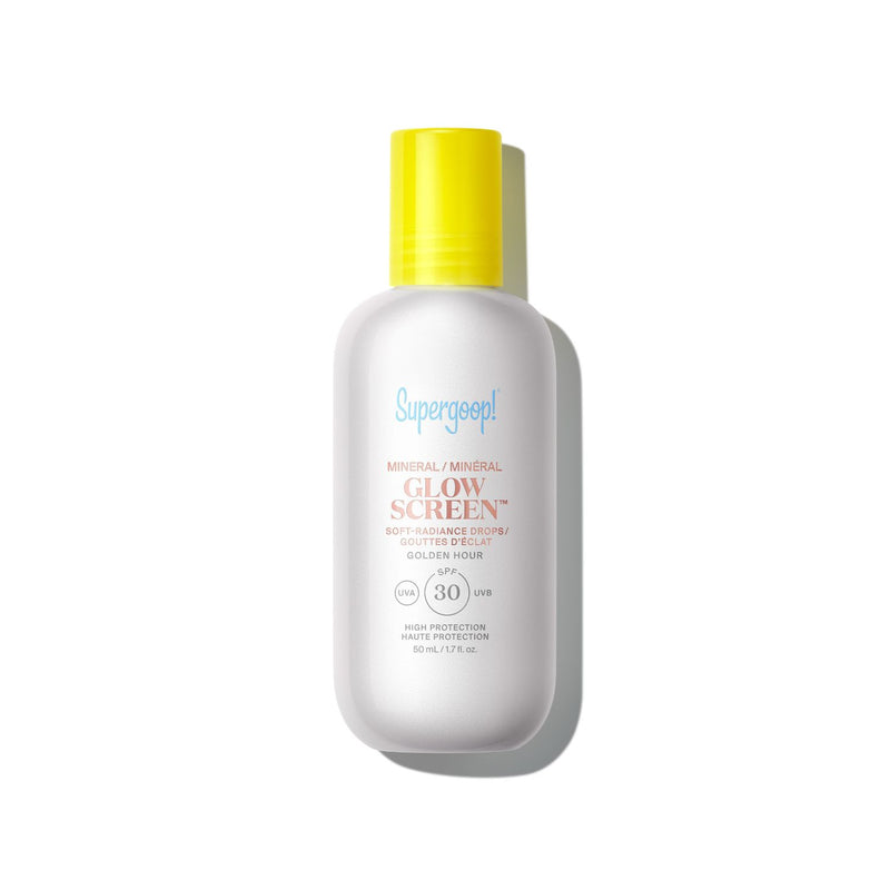 Supergoop Glowscreen mineral SPF 30 drops 50ml, imported from the UK