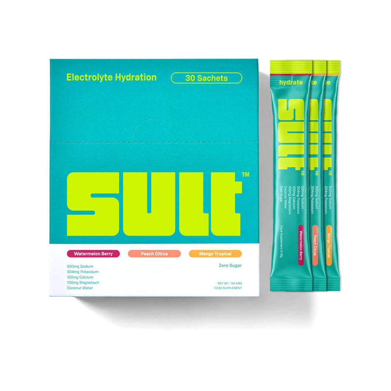 SULT electrolyte powder variety pack 30 sachets, imported from the UK
