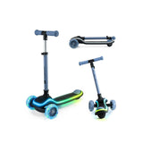 Kinderkraft Raket three-wheel LED scooter blue - British product