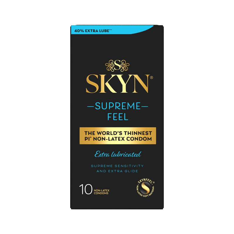 SKYN Supreme extra lubricated condoms 10 pack, UK version