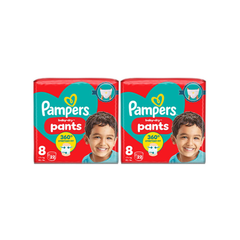 Pampers Baby-Dry nappy pants size 8, imported from the UK