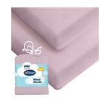 Silentnight fitted sheet pink cot 2 pack (British brand)