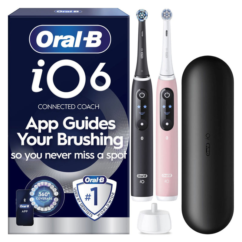Oral-B iO6 electric toothbrush black pink, imported from the UK