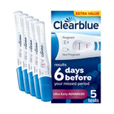 Clearblue Ultra Early Advanced pregnancy test 5 tests (British brand)