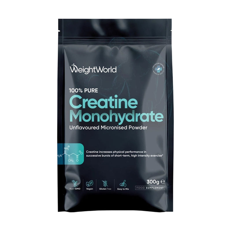 WeightWorld creatine monohydrate micronised unflavoured powder 300g, UK version