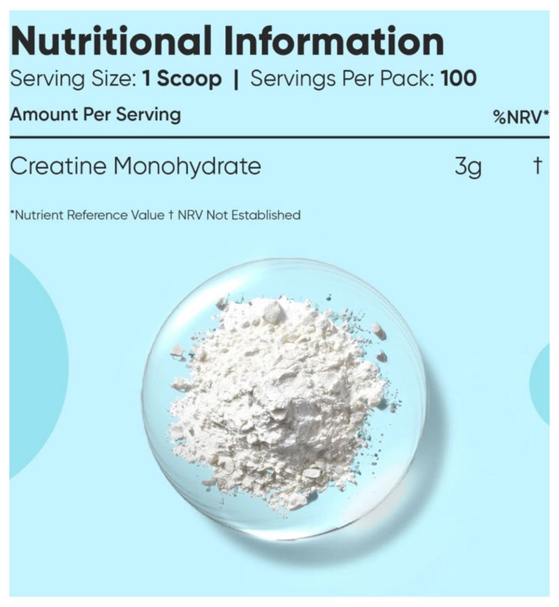 WeightWorld creatine monohydrate micronised unflavoured powder 300g, UK version