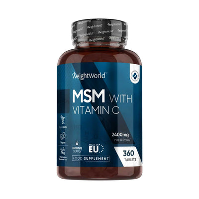Boots WeightWorld MSM with Vitamin C 2400mg Dietary Supplement 360 Tablets- Buy online at McGrocer