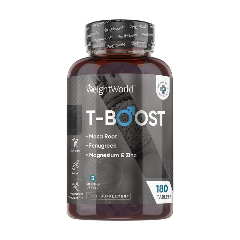 WeightWorld T-Boost testosterone supplement 180 tablets (British brand)