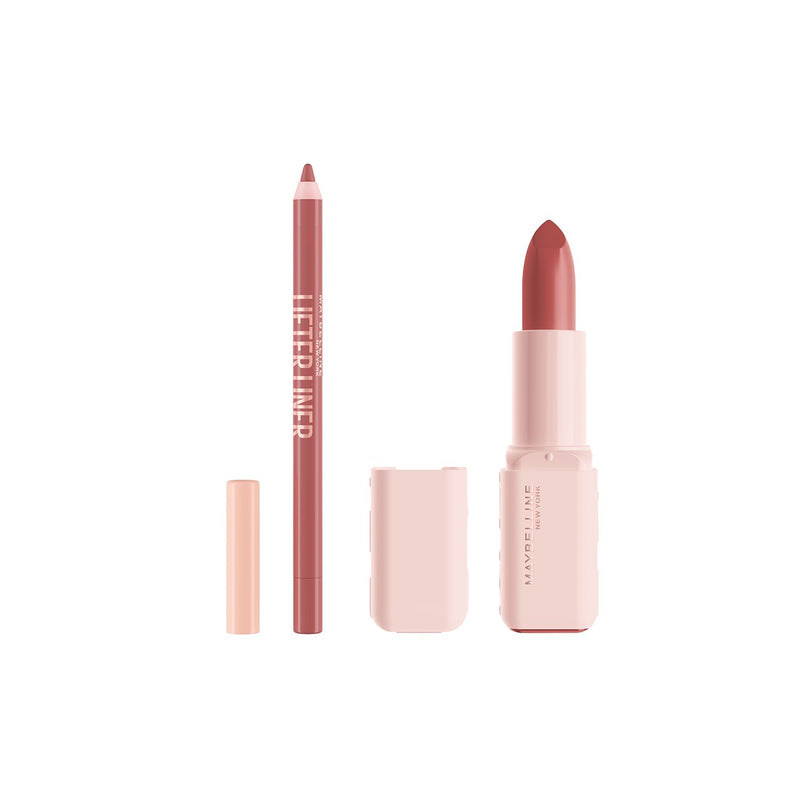 Maybelline Big Lift lip liner and Soft Serum lipstick bundle British product