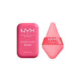 NYX Buttermelt Blush Getting Butta and Wonder Powder Puff bundle (British brand)
