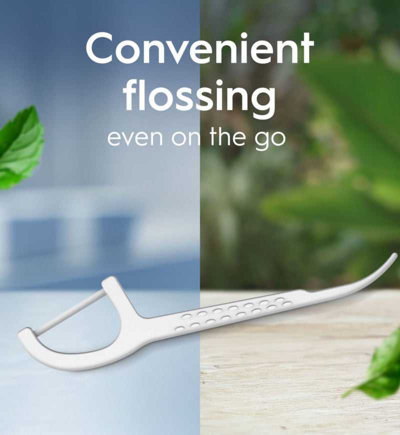Oral-B simply clean floss picks mint flavour 75 count, imported from the UK
