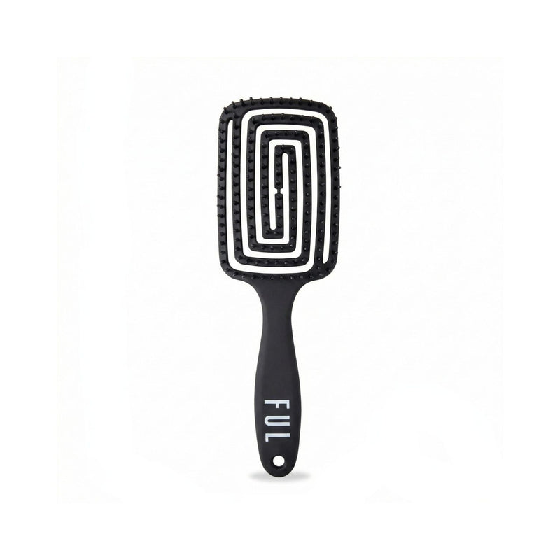FUL vented hair brush black, imported from the UK