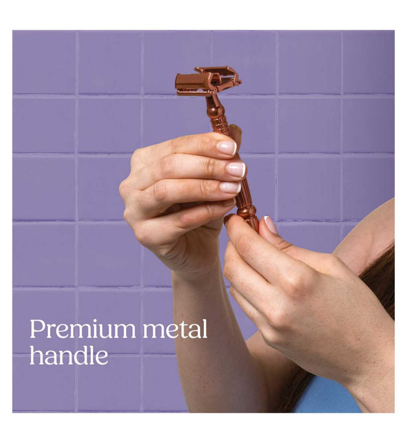 Wilkinson Sword Rose Gold safety razor blades 15 refills, imported from the UK